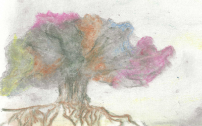Mi casa, ese árbol flotante de flores de colores